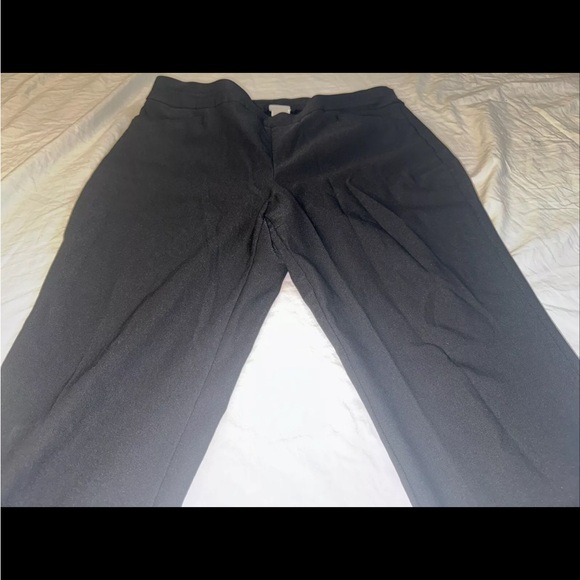 Chico's Black Ponte Pants Slacks Women's Size 16 Trousers - Picture 4 of 10